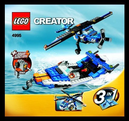 Bauanleitungen LEGO - 4995 - Cargo Copter: Page 1