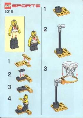 Bauanleitungen LEGO - 5016 - BASKETBALL: Page 1