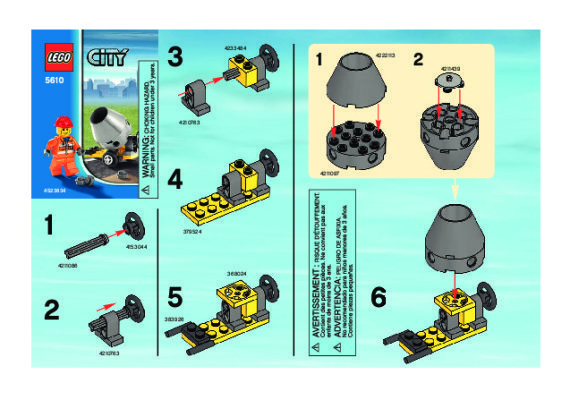 Bauanleitungen LEGO - 5610 - Builder: Page 1