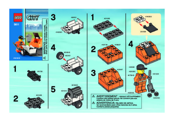 Bauanleitungen LEGO - 5611 - Public Works: Page 1