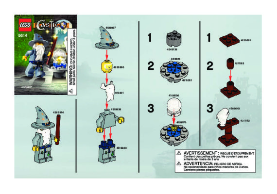 Bauanleitungen LEGO - 5614 - The Good Wizard: Page 1