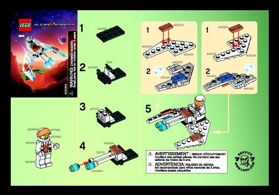 Bauanleitungen LEGO - 5619 - Crystal Hawk: Page 1