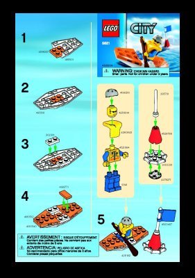 Bauanleitungen LEGO - 5621 - Coast Guard Kayak: Page 1