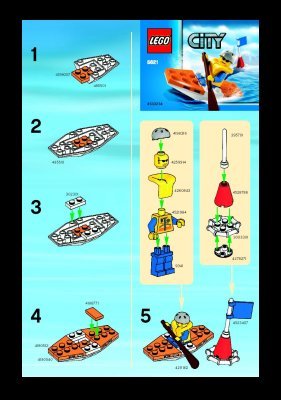 Bauanleitungen LEGO - 5621 - Coast Guard Kayak: Page 1