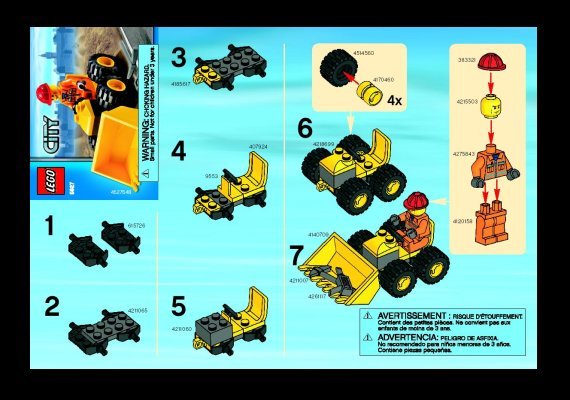 Bauanleitungen LEGO - 5627 - Dozer: Page 1