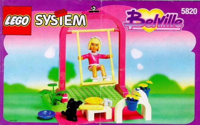 Bauanleitungen LEGO - 5820 - GIRL AND SWING: Page 1