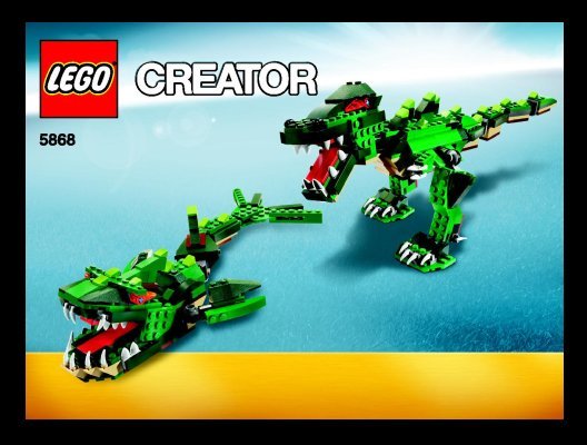 Bauanleitungen LEGO - 5868 - Ferocious Creatures: Page 1