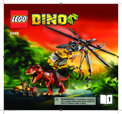 Bauanleitungen LEGO - 5886 - T-Rex Hunter: Page 1