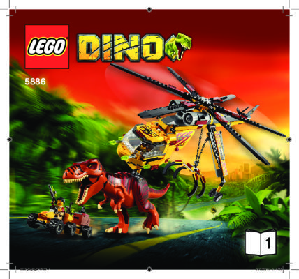 Bauanleitungen LEGO - 5886 - T-Rex Hunter: Page 1