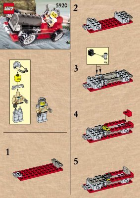 Bauanleitungen LEGO - 5920 - Island Racer: Page 1