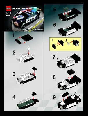 Bauanleitungen LEGO - 6111 - Street Chase: Page 1