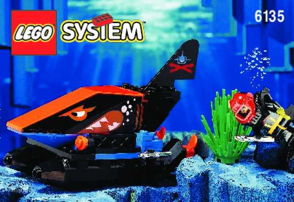 Bauanleitungen LEGO - 6135 - SMALL SHARK SUBMARINE: Page 1