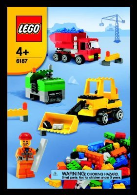 Bauanleitungen LEGO - 6187 - LEGO® Road Construction Set: Page 1