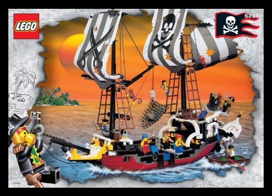 Bauanleitungen LEGO - 6290 - Pirate Battle Ship: Page 1