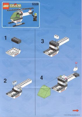 Bauanleitungen LEGO - 6328 - Police Helitran: Page 1