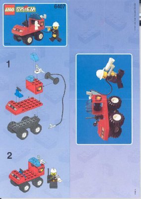 Bauanleitungen LEGO - 6407 - FIRE CHIEF CAR: Page 1