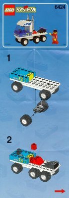 Bauanleitungen LEGO - 6424 - Truck Race: Page 1