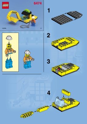 Bauanleitungen LEGO - 6474 - Wheeled Front Shovel: Page 1