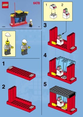 Bauanleitungen LEGO - 6478 - Fire Station: Page 1