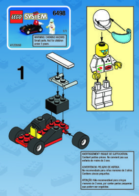 Bauanleitungen LEGO - 6498 - GO-CART: Page 1