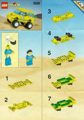 Bauanleitungen LEGO - 6550 - PARIS DAKAR VAN: Page 1