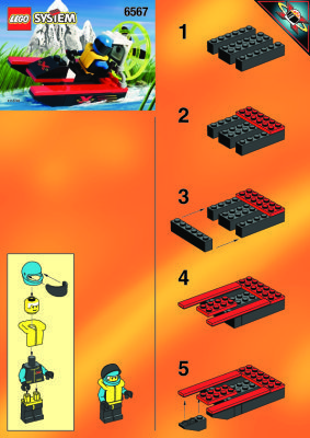 Bauanleitungen LEGO - 6567 - SWAMP RACER: Page 1