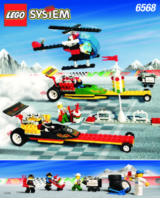 Bauanleitungen LEGO - 6568 - Dragster Raceway: Page 1