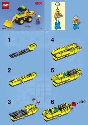 Bauanleitungen LEGO - 6600 - Highway Construction: Page 1