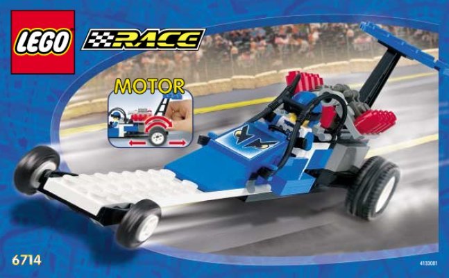 Bauanleitungen LEGO - 6714 - Speed Dragster: Page 1