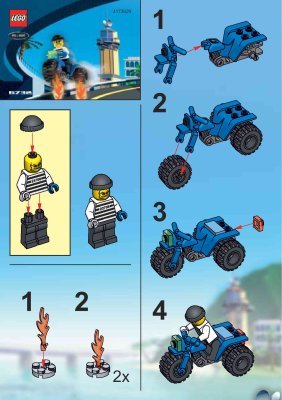 Bauanleitungen LEGO - 6732 - Brickster's Trike: Page 1