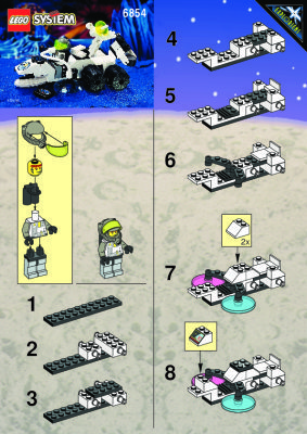 Bauanleitungen LEGO - 6854 - GROUNDSCAN VEHICLE: Page 1