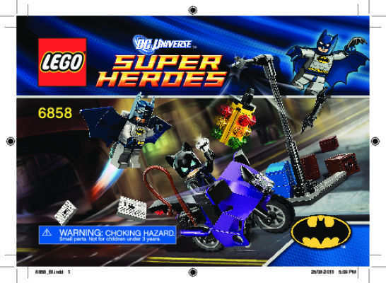 Bauanleitungen LEGO - 6858 - Catwoman Catcycle City Chase: Page 1