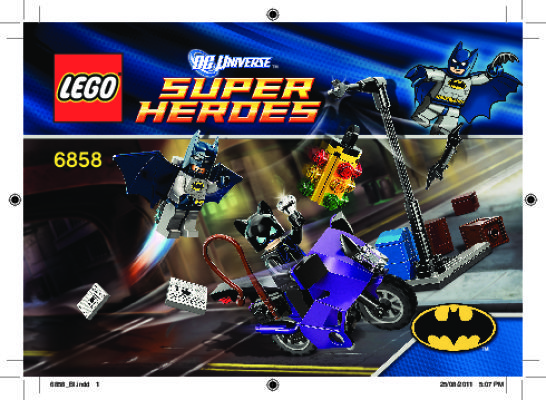 Bauanleitungen LEGO - 6858 - Catwoman Catcycle City Chase: Page 1