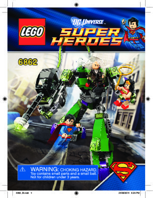 Bauanleitungen LEGO - 6862 - Superman™ vs. Power Armor Lex: Page 1