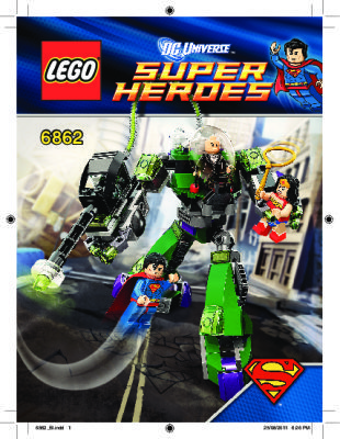 Bauanleitungen LEGO - 6862 - Superman™ vs. Power Armor Lex: Page 1