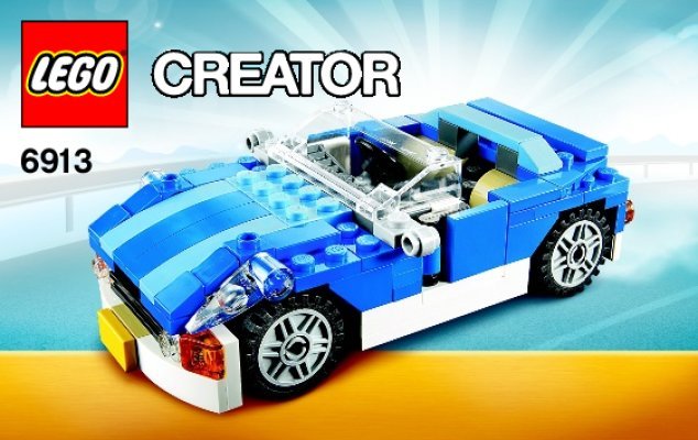 Bauanleitungen LEGO - 6913 - Blue Roadster: Page 1