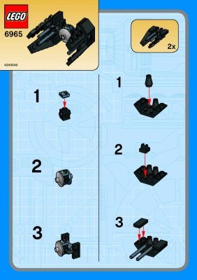 Bauanleitungen LEGO - 6965 - TIE INTERCEPTOR: Page 1