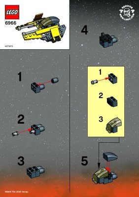 Bauanleitungen LEGO - 6966 - Mini Jedi Star Fighter: Page 1