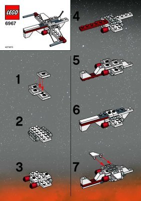 Bauanleitungen LEGO - 6967 - Mini ARC Fighter: Page 1