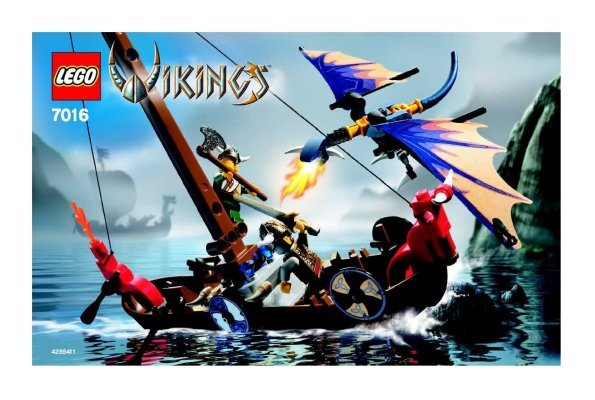 7016 - Viking Boat against the Wyvern Dragon