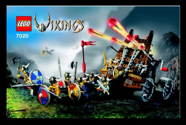 Bauanleitungen LEGO - 7020 - Army of Vikings with Heavy Artillery Wag: Page 1