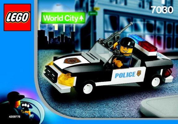 Bauanleitungen LEGO - 7030 - Squad Car: Page 1