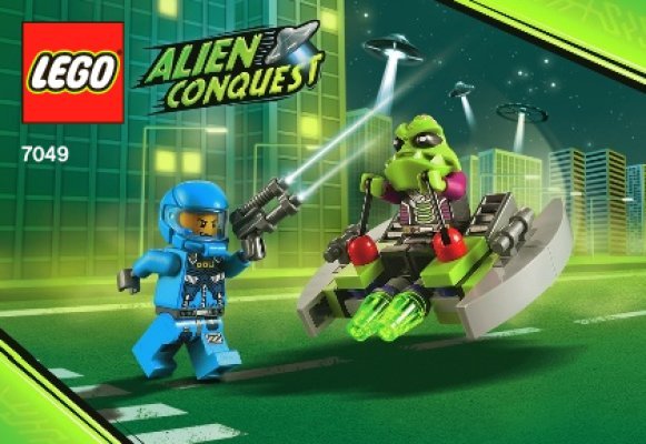 Bauanleitungen LEGO - 7049 - Alien Striker: Page 1