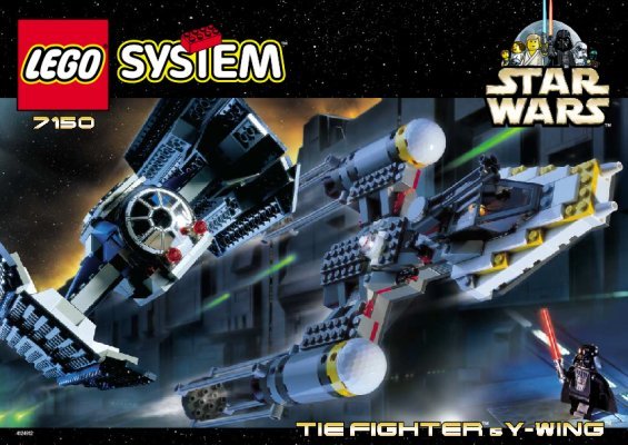 Bauanleitungen LEGO - 7150 - TIE Fighter™ & Y-wing™: Page 1