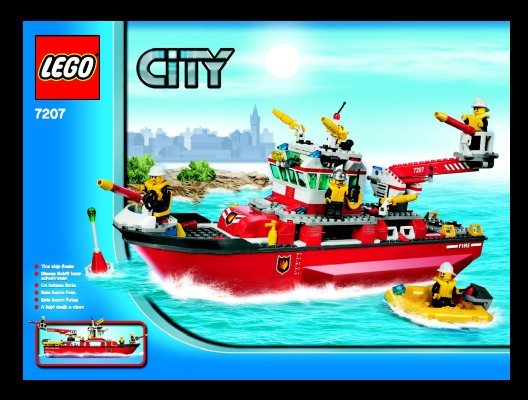 Bauanleitungen LEGO - 7207 - Fire Boat: Page 1