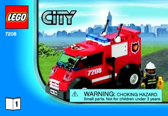 Bauanleitungen LEGO - 7208 - Fire Station: Page 1