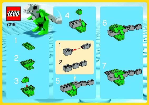 Bauanleitungen LEGO - 7219 - Dino: Page 1