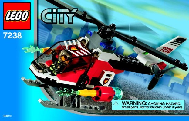 Bauanleitungen LEGO - 7238 - Fire Helicopter: Page 1