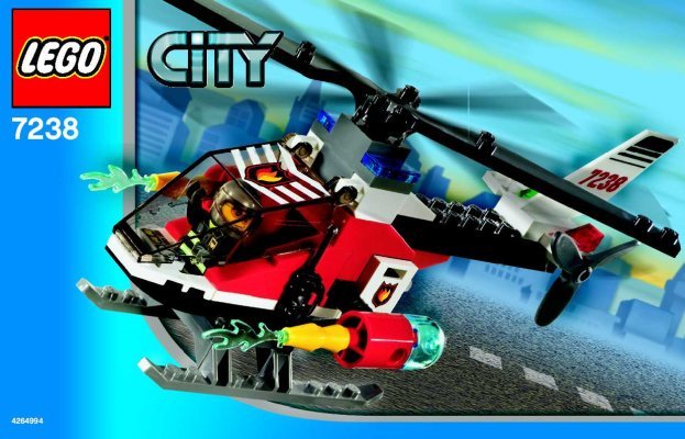 Bauanleitungen LEGO - 7238 - Fire Helicopter: Page 1