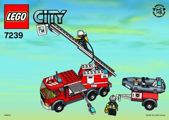 Bauanleitungen LEGO - 7239 - Fire Truck: Page 1